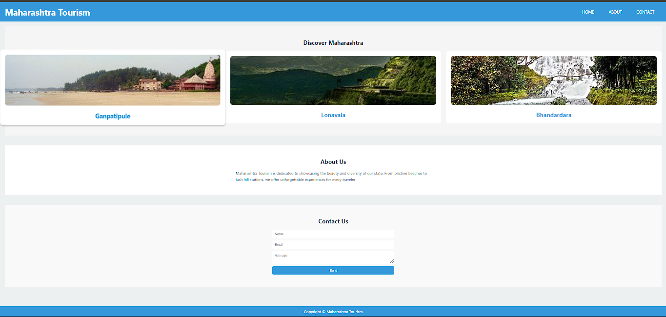 Tourist Web Project